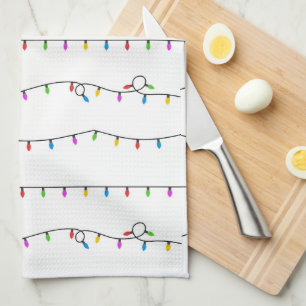 Christmas Lights Tea Towel