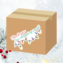 Christmas lights Thank you for shopping small 