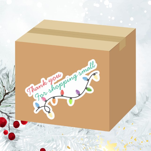 Christmas lights Thank you for shopping small  (Creator Uploaded)