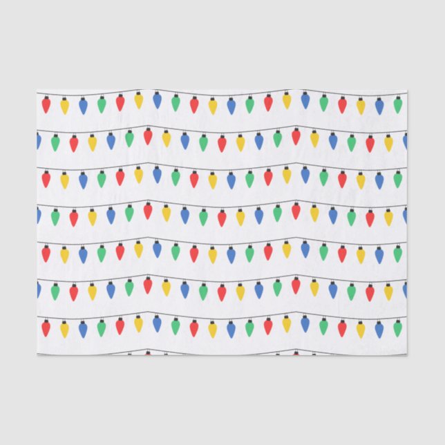 Christmas Lights Tissue Paper (Front)