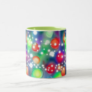 Christmas Lights Two-Tone Coffee Mug