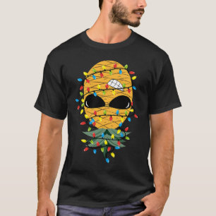 Christmas Lights Upside Down Pineapple Swinger T-Shirt