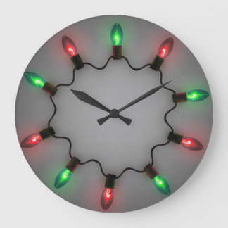 Christmas Lights Wall Clock