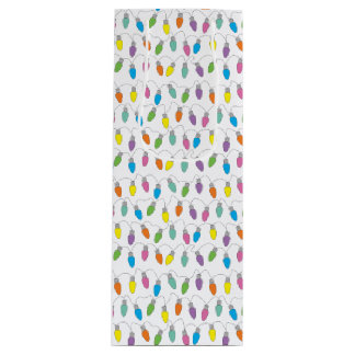Christmas lights wine gift bag