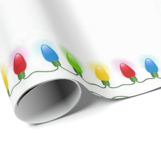 Christmas Lights Wrapping Paper (Roll Corner)
