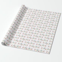 Christmas Lights Wrapping Paper