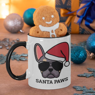 Christmas Lilac Tan French Bulldog Mug