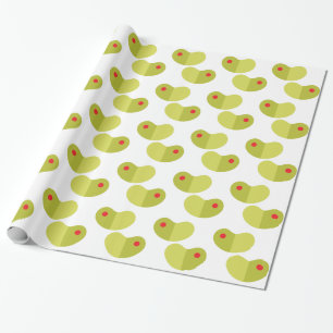Christmas LIMA bean design wrapping paper