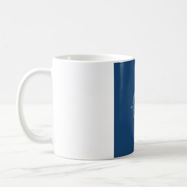 Christmas Line Art Mug - Icy & Silver (Left)
