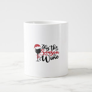 Christmas Lines Abstract Merchandise Large Coffee Mug