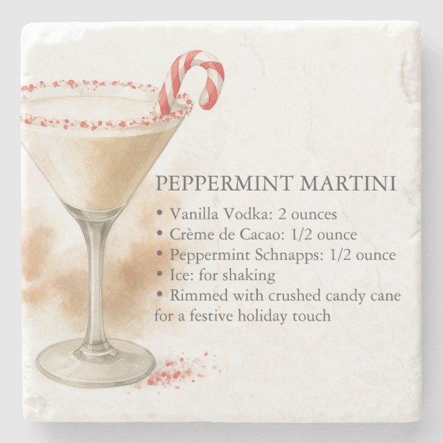 Christmas Liquor Coasters (Front)