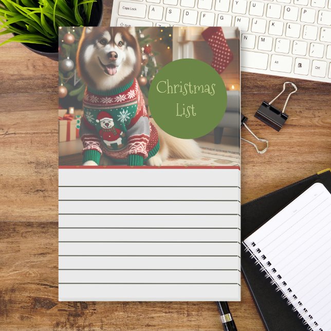 Christmas List Photo Notepad (Creator Uploaded)