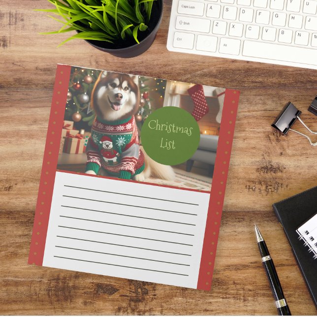 Christmas List Photo Notepad (Creator Uploaded)