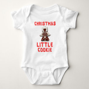 CHRISTMAS LITTLE COOKIE Funny Baby Jersey Bodysuit