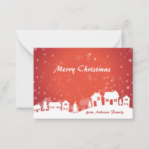 Christmas little greeting note card