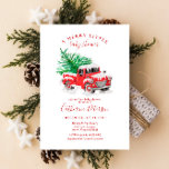 Christmas Little Red Truck Baby Shower Invitation<br><div class="desc">Christmas Little Red Truck Baby Shower Invitation</div>