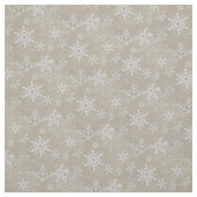 Christmas Little Snowflakes Collage Fabric (Swatch)