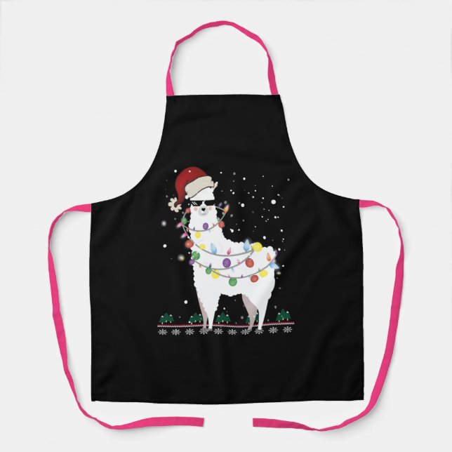 Christmas Llama Apron (Front)