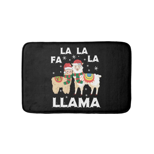 Christmas llama bath mat (Front)