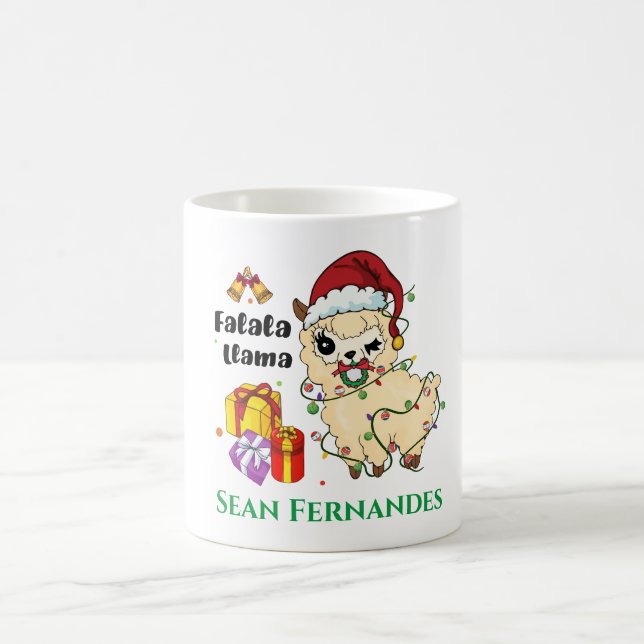 Christmas Llama Coffee Mug (Center)