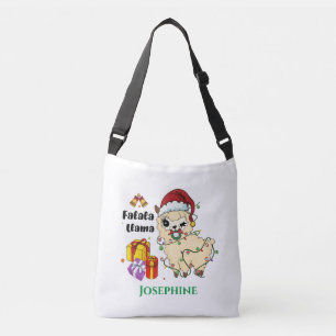 Christmas Llama Crossbody Bag