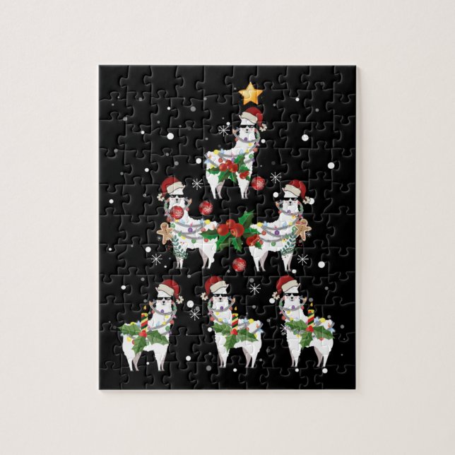 Christmas Llama Jigsaw Puzzle (Vertical)