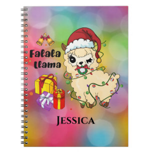 Christmas Llama Notebook