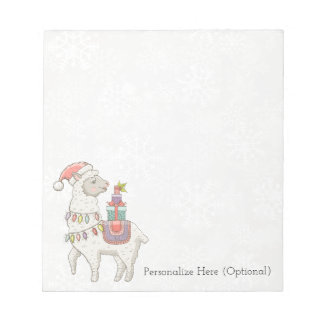 Christmas Llama Notepad
