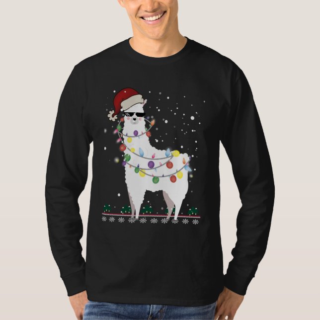 Christmas Llama T-Shirt (Front)