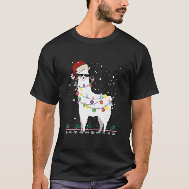 Christmas Llama T-Shirt (Front)