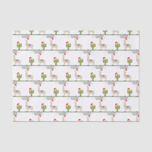 Christmas Llama Tissue Paper