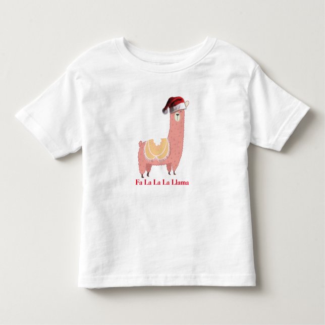 Christmas Llama Toddler T-Shirt (Front)
