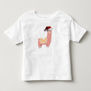 Christmas Llama Toddler T-Shirt