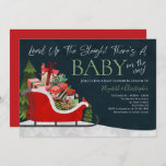 Christmas Load Up The Sleigh Winter Baby Shower Invitation<br><div class="desc">Christmas Load Up The Sleigh Winter Baby Shower Invitation</div>