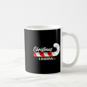 Christmas Loading Fir Tree Candy Cane Coffee Mug