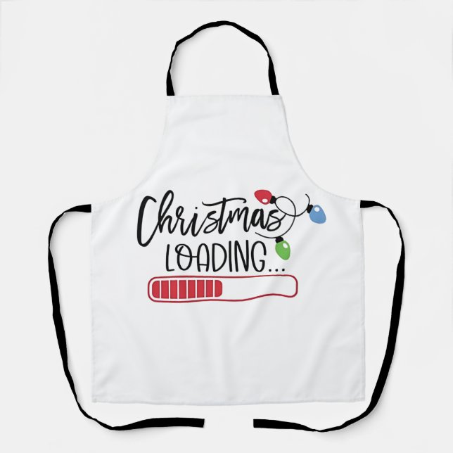 Christmas Loading Xmas Lights  Apron (Front)