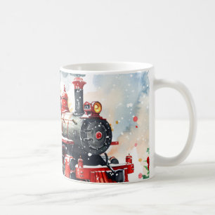 Christmas Locomotive Coffee Mug