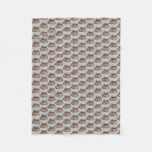 christmas log fleece blanket