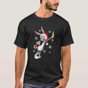 Christmas Looney Tunes Bugs Bunny Candy Cane Light T-Shirt