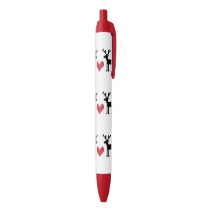 Christmas LOVE DEERS Black Ink Pen
