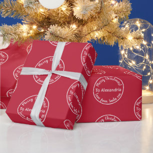 Christmas Love From Santa Merry Christmas Wrapping Paper
