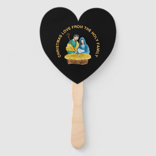CHRISTMAS LOVE FROM THE HOLY FAMILY HAND FAN