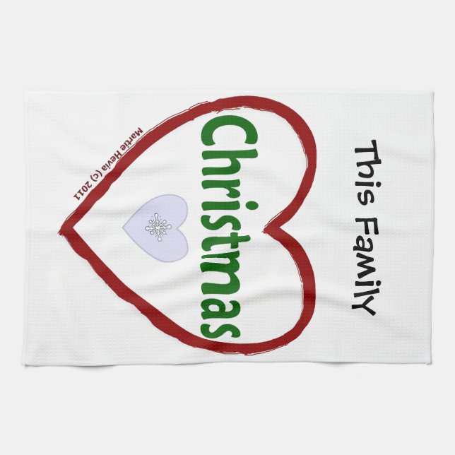 Christmas Love Kitchen Towels (Horizontal)
