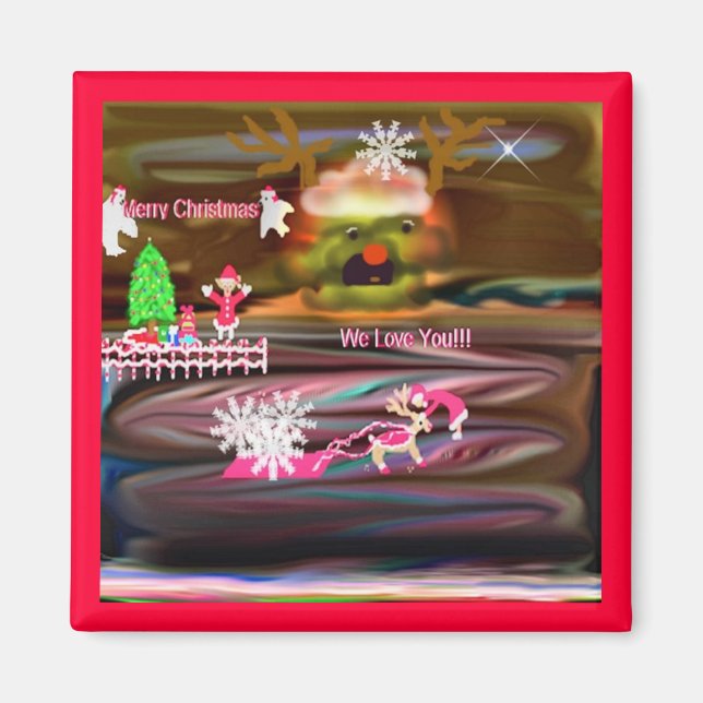 Christmas Love  Magnet (Front)