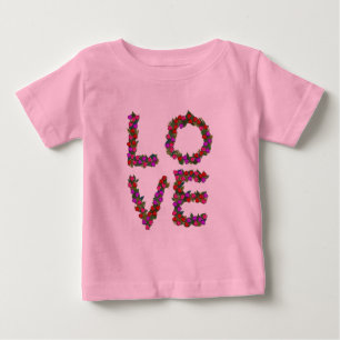 Christmas Love shirt - pink, for infants
