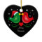 Christmas Lovebirds Personalised Ornament