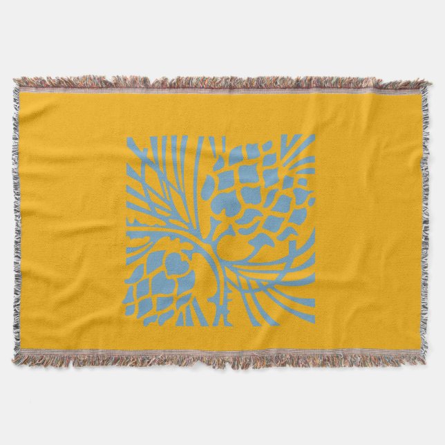 Christmas Lovely Amazing Floral  Throw Blanket (Front)