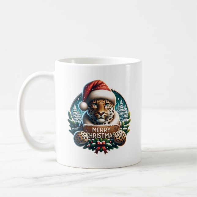 Christmas Luipaard Coffee Mug (Left)