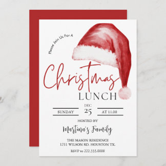 Christmas Lunch Invitations