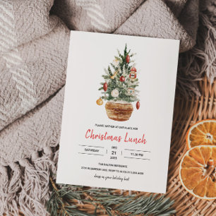 Christmas Lunch Party  Invitation